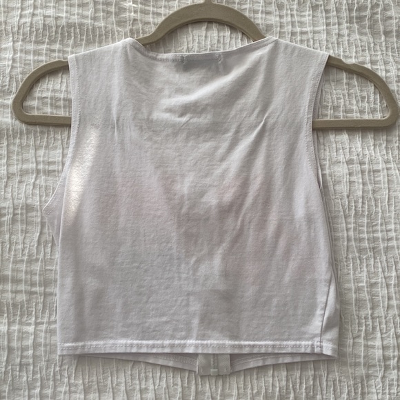PLT White Crop Top - Picture 3 of 3